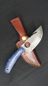 7 34 Damascus Steel Fixed Blade Knife