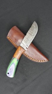 7 34 Damascus Steel Fixed Blade Knife
