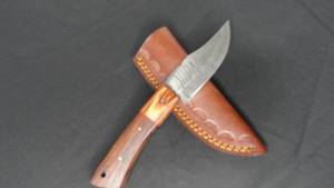 8 18 Damascus Steel Fixed Blade Knife