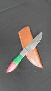 8 Damascus Steel Fixed Blade Knife