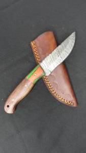 8 14 Damascus Steel Fixed Blade Knife