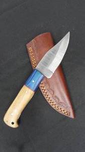 7 34 Damascus Steel Fixed Blade Knife