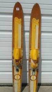 lot 5 image: Vintage 47 Riviera Competitor Series Wooden Skis