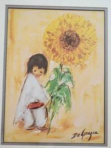 lot 91 image: Ted DeGrazia Sunflower Print