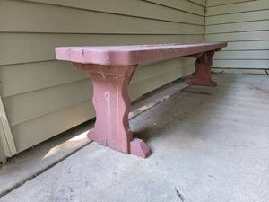 lot 99 image: Primitive Outdoor Bench