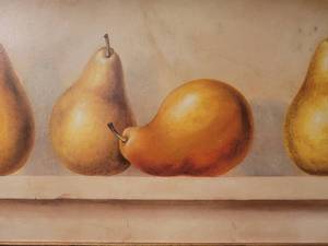 lot 19C image: SIGNED Stunning Fine Art Still Life Print - Pears