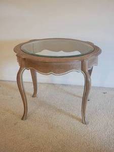 lot 47 image: Elegant Carved Side Table