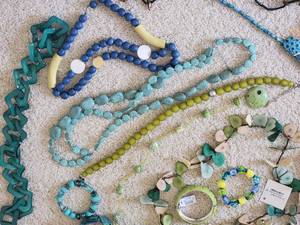 lot 15L image: Womens Costume Jewelry Extravaganza - Green  Blue
