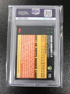 lot 3 image: 2007-08 Topps Kevin Durant #112 Rookie Card PSA 8