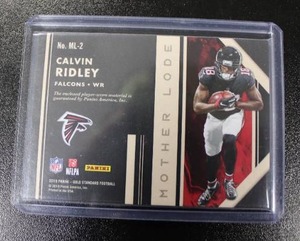 lot 9 image: 2019 Gold Standard Mother Lode PatchLogo 5x Relic Calvin Ridley #ML-2 2649  Only 49 Exist