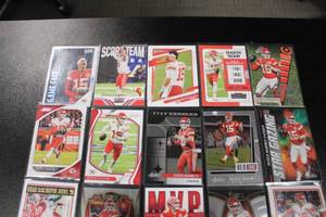 lot 38 image: Patrick Mahomes Football Card Lot  20 Different Cards