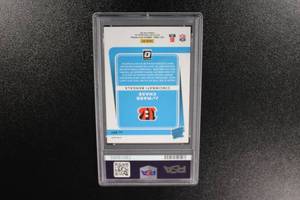 lot 67 image: 2021 Donruss Optic Purple Shock Jamarr Chase #207 PSA 8 Rookie Card