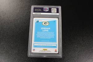 lot 68 image: 2020 Donruss Optic Holo Silver Jordan Love #154 PSA 9 Rookie Card