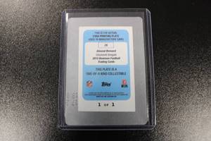 lot 71 image: 2015 Bowman Cyan Printing Plate Giovani Bernard #26 11  Only 1 Exist