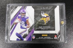 lot 75 image: 2021 Limited Bronze Kene Nwangwu Jersey Relic #RJ-KN Rookie Card 4775  Only 75 Exist