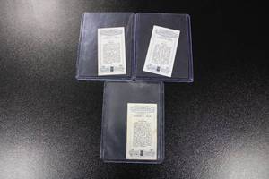 lot 113 image: 1927 Carreras Famous Men Cigarette Card Lot  Abraham Lincoln - George Washington - Benito Mussolini