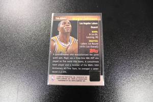 lot 115 image: 2000 Topps Magic Johnson Certified Autograph Issue #TA-EMJ