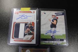lot 118 image: 2019 Jarrett Stidham Autograph Rookie Card Lot  3 Autograph Rookie Cards