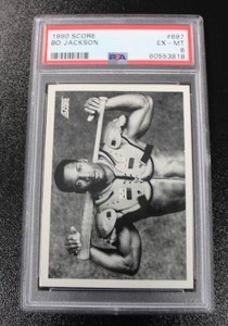 lot 159 image: 1990 Score Bo Jackson #697 PSA 6
