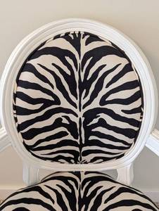 Funky Zebra Print Armchair