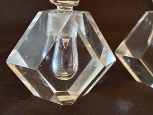 Pair of Crystal Dabber  Perfume Bottles