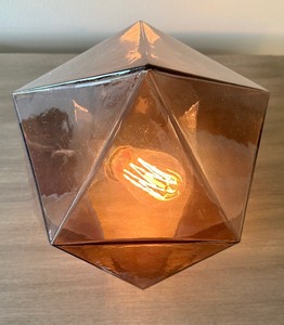 Haze Geo Lamp with Edison Bulb