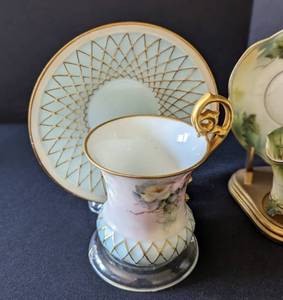 Pretty Painted Vintage Porcelain Dishes