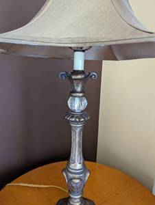 Decorative Silver Table Lamp
