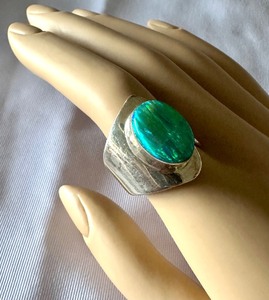 Silver and Opal Ring