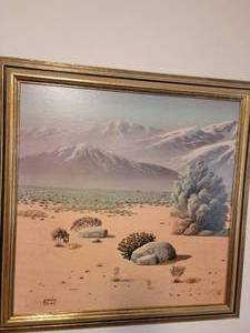 lot 79A image: Framed Desert Print by Maurice Meyer