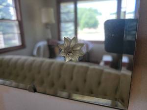 lot 49 image: Large Beveled Edge Wall Mirror