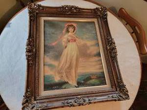 lot 82 image: Rococo Framed Print Pinkie by Thomas Lawrence