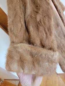 lot 65 image: Vintage Mink Fur Coat with Rolled Cuffs by Rosen- Engelson
