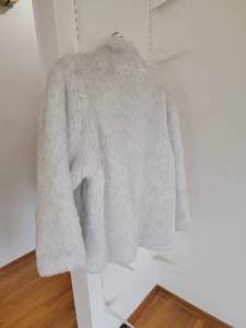 lot 63 image: Vintage Sergio Valente Fluffy Silver Ice Faux Fur Jacket