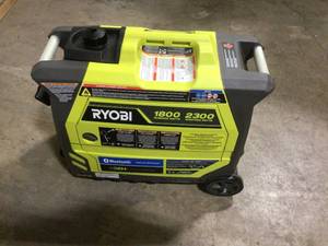 RYOBI 2,300-Watt Recoil Start Bluetooth Super Quiet Gasoline Powered Digital Inverter Generator with CO Shutdown Sensor Customer Returns See Pictures