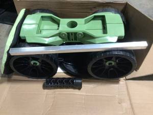 TheXceptional Wheelie Scoot with Tool Toter Handle, Bucket and Comfort Cushion  Customer Returns See Pictures