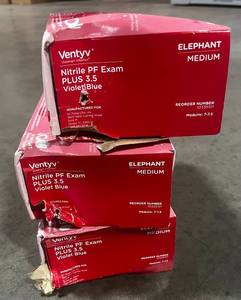Nitrile PF Exam PLUS 3.5 Violet Blue gloves Size Medium