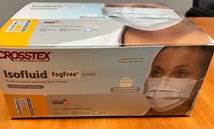 CROSSTEX ISOFLUID FOGFREE� EARLOOP MASK WITH SPLASH VISOR