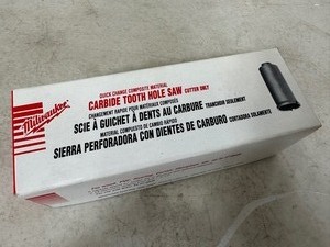 lot 23 image: New Milwaukee Carbide Tooth Hole Saw 1 -18