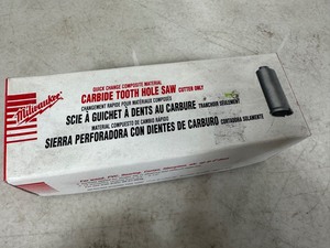 lot 24 image: New Milwaukee Carbide Tooth Hole Saw 1