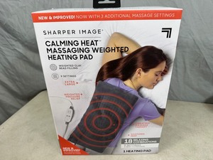 lot 38 image: New Sharper Image Weighted Massaging Heating Pad