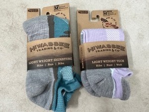 lot 36 image: 2 New Pairs Hiwassee Lighteweight Tech Socks
