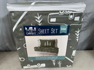 lot 96 image: New 3 Pc Sheet Set - RV  Camper Bunk