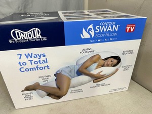 lot 103 image: New Contour Swan Body Pillow