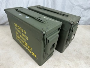 lot 106 image: Pair of 30 Cal. US Military Ammo Cans