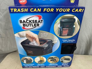 lot 135 image: New Backseat Butler Trashcan  Organizer for Car