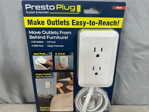 lot 142 image: New Presto Plug Outlet Extender