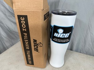 lot 200 image: New 30 oz Insulated Pilsner Tumbler with Lid