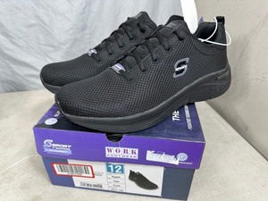 lot 245 image: New Skechers Arch Comfort Work Wear Shoes - Size 12
