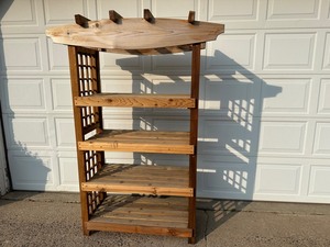 lot 10C image: Cedar Wood Shelf  Display